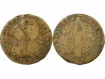 Louis XVI, Constitution - 2 Sols with Fasces - 1792 T. Saumur