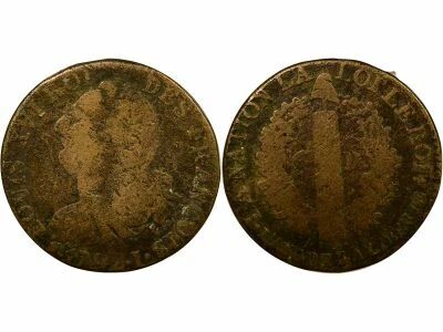 Louis XVI, Constitution - 6 Deniers with Fasces - 1792 I Limoges
