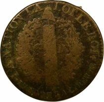 Louis XVI, Constitution - 6 Deniers with Fasces - 1792 I Limoges