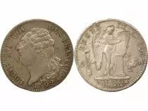 Louis XVI, Constitution - Silver Ecu, with Genius - 1792 A Paris