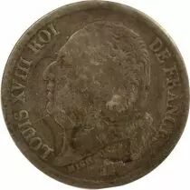 Louis XVIII - 1/2 Silver Franc - 1824 B Rouen