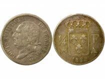 Louis XVIII - 1/4 Silver Franc - 1822 A Paris