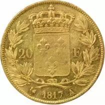 Louis XVIII - 20 Gold Francs, Bare Head - 1817 A Paris