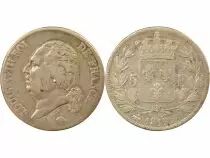 Louis XVIII - 5 Silver Francs, Bare Head - 1819 B Rouen