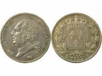 Louis XVIII - 5 Silver Francs, Bare Head - 1822 A Paris
