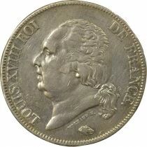Louis XVIII - 5 Silver Francs, Bare Head - 1822 A Paris