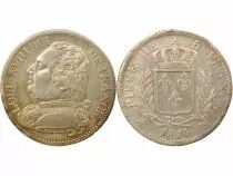 Louis XVIII - 5 Silver Francs, Dressed up Bust - 1814 QM Toulouse