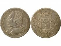 Louis XVIII - 5 Silver Francs, with Dressed up Bust - 1814 L Bayonne