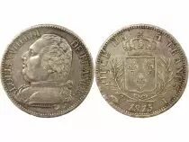 Louis XVIII - 5 Silver Francs, with Dressed up Bust - 1815 I Limoges