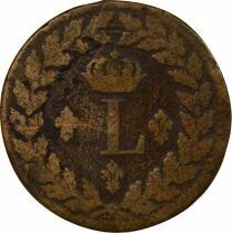Louis XVIII - Decime, Siege of Strasbourg - 1815 BB with points
