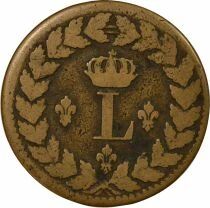 Louis XVIII - Decime, Siege of Strasbourg - 1815 BB with points