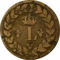 Louis XVIII - Decime, Siege of Strasbourg - 1815 BB with points