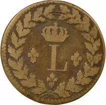 Louis XVIII - Decime, Siege of Strasbourg, with Dot - 1815 BB