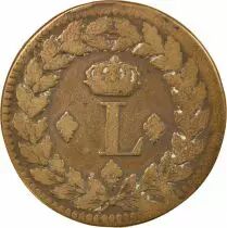 Louis XVIII - Decime, Siege of Strasbourg with Dot - 1815 BB