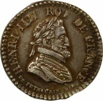 Louis XVIII - Quinaire Argent, Henri IV - Undated (1818)