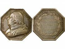 Louis XVIII - Silver Token, Royal Saltworks of the East - 1814