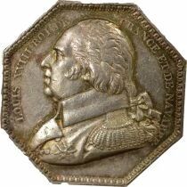 Louis XVIII - Silver Token, Royal Saltworks of the East - 1814