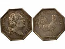 Louis XVIII, Police Prefecture - Silver Token