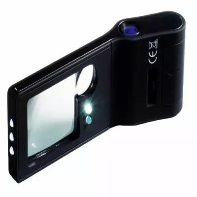 Loupe de poche 6 en 1\   grossit 15x avec �clairage\ 