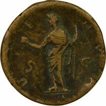 Lucilla - Sestertius, Standing Venus - 164 / 166 Rome