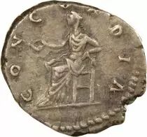Lucilla - Silver Denarius, Concordia - 164 / 166 Rome