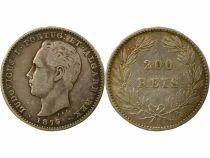 Luis I - 200 Silver Reis - 1875 Lisbon