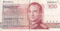 Lussemburgo 100 Francs - Grand Duc Jean - 1986 - Serial B - P.58a