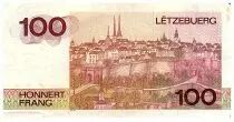 Lussemburgo 100 Francs Grand Duke Jean - Luxemburg - 14-08-1980 - Serial A196529 - P.57