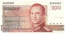 Lussemburgo 100 Francs Grand Duke Jean - Luxemburg - 1986 - Serial G165495 - P.58.a