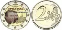 Lussemburgo 2 Euros - Grand-Duc Guillaume - Colorised - 2012
