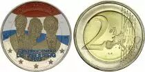 Lussemburgo 2 Euros - Princely wedding - Colorised - 2012