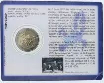Lussemburgo 2 Euros 2007 - Trait&eacute; de Rome - Coincard abim&eacute;