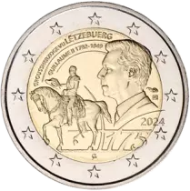 Lussemburgo 2 Euros commemorative 2024 - 175th anniversary of the death of Grand Duke Wilhelm II