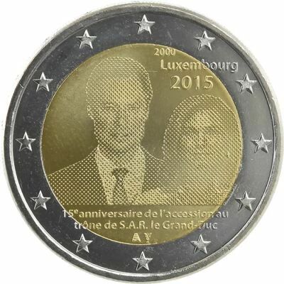 Lussemburgo Grand Duke Henri - 2 Euros Comm�mo. 2015