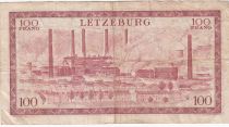 Luxembourg 100 Francs - Grand Duchess Charlotte - 1956 - Letter C