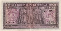 Luxembourg 100 Francs - Grande Duchesse Charlotte - 1956 - Lettre K - P.13