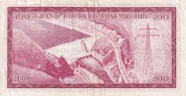Luxembourg 100 Francs - Grande duchesse Charlotte - Barrage - 1963 - TTB - P.52