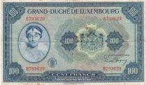 Luxembourg 100 Francs Grand Duchess Charlotte - 1944 - Serial B