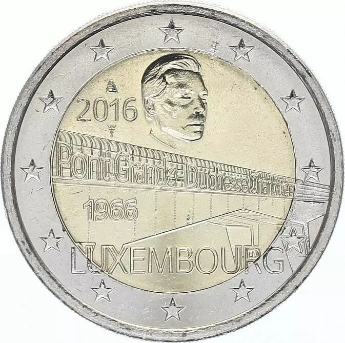 Pièce De 2 Euros Letzebuerg 2016 Valeur