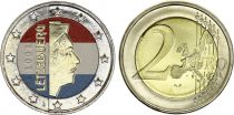 Luxembourg 2 Euros - First Map - Colorised - 2002