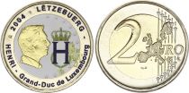 Luxembourg 2 Euros - Grand-Duc Henri - Colorisée - 2004