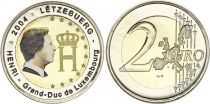 Luxembourg 2 Euros - Grand-Duc Henri - Colorisée - 2004