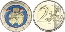 Luxembourg 2 Euros - Grand-Duc Jean - Colorisée - 2014
