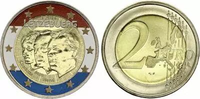 Luxembourg 2 Euros - Jean Lieutenant-Repr�sentant - Coloris�e - 2011