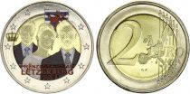 Luxembourg 2 Euros - Mariage princier - Colorisée - 2012