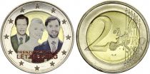 Luxembourg 2 Euros - Mariage princier - Colorisée - 2012