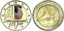 Luxembourg 2 Euros - Treaty of London - Colorised - 2014