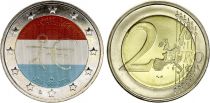 Luxembourg 2 Euros - UEM - Colorisée - 2009