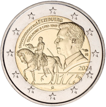 Luxembourg 2 Euros commémo 2024 - 175 ans de la mort du Grand-Duc Guillaume II