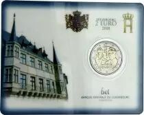 Luxembourg 2 EUROS COMM&Eacute;MO. BU COINCARD LUXEMBOURG 2018 - 175 ANS Mort Guillaume Ie